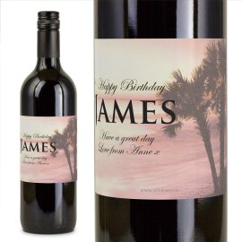 (image for) Coral Personalised Gift Labelled Wine