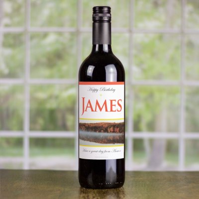 (image for) The Lake Personalised Gift Labelled Wine