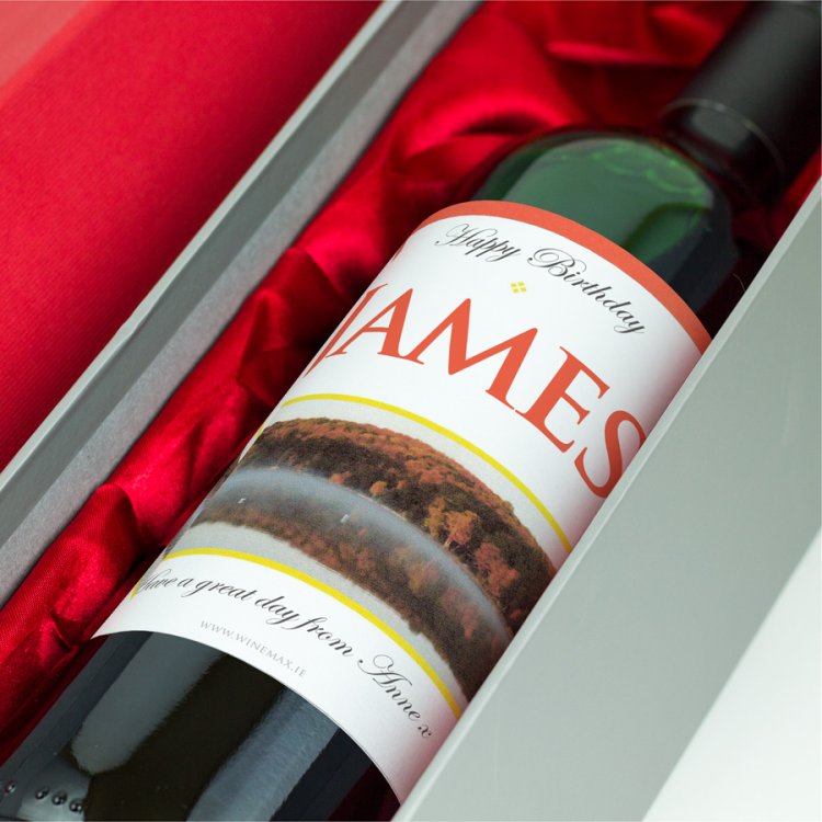 (image for) The Lake Personalised Gift Labelled Wine - Click Image to Close