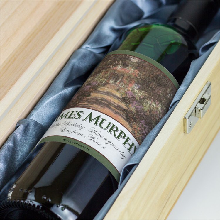 (image for) Giverny Garden Personalised Gift Labelled Wine - Click Image to Close