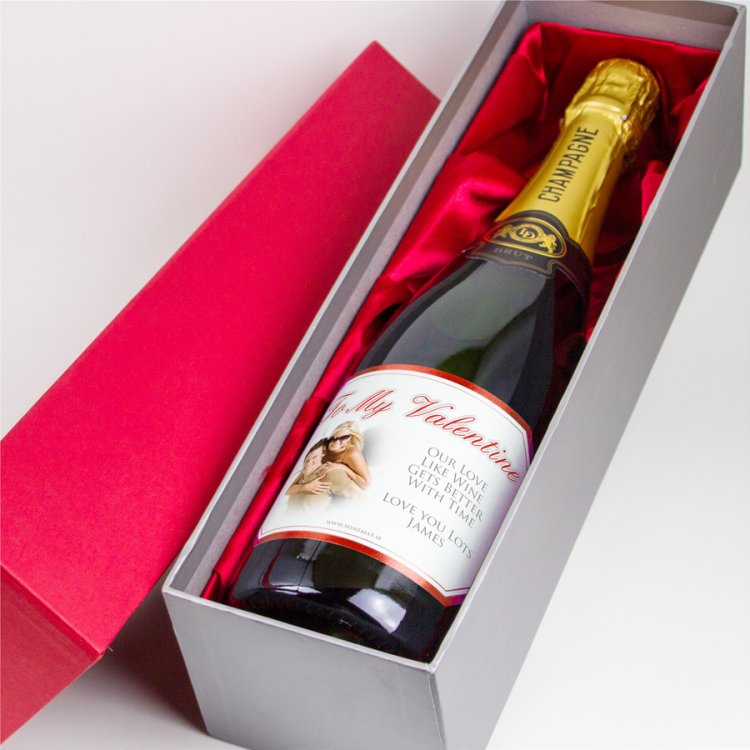 (image for) Romantic Champagne Gift Valentines & Gift Box - Click Image to Close