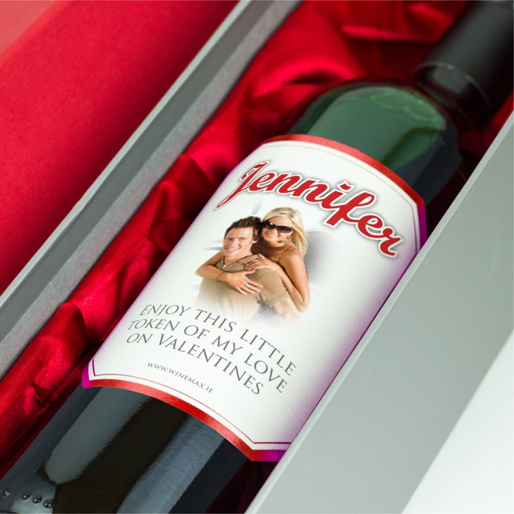 Modal Additional Images for Romantic Wine Gift Valentines & Gift Box