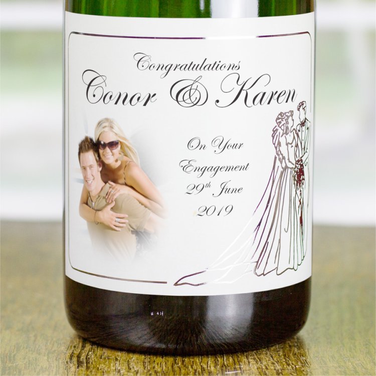 (image for) Personalised Wedding Gift Champagne - Click Image to Close