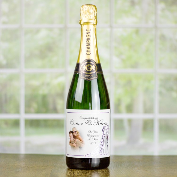 (image for) Personalised Wedding Gift Champagne - Click Image to Close