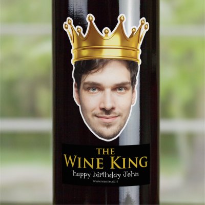 (image for) 40th Birthday Gift WINE KING Personalised Wine