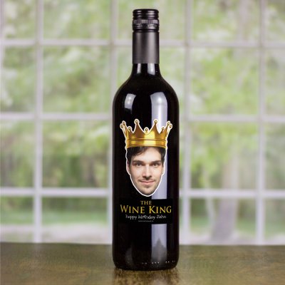 (image for) 40th Birthday Gift WINE KING Personalised Wine