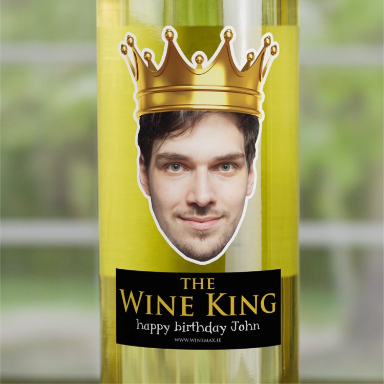 Modal Additional Images for 40th Birthday Gift WINE KING Personalised Wine