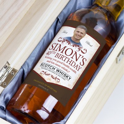 (image for) Personalised Classic Whisky with Engraved Wooden Gift Box