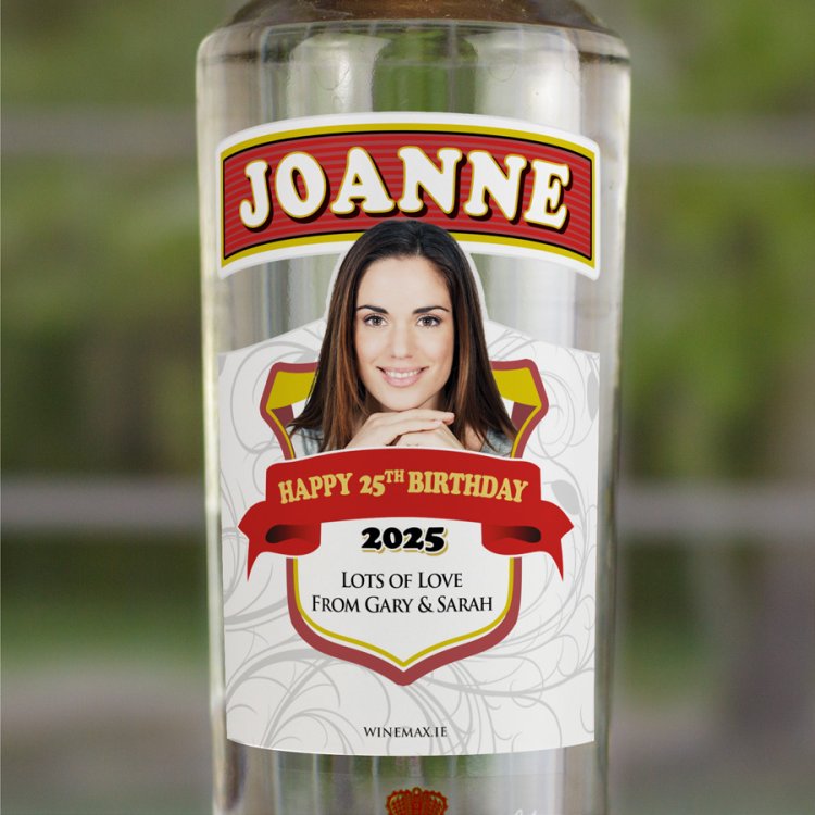 (image for) Smirnoff Vodka Personalised Bottle Photo Gift 70cl - Click Image to Close
