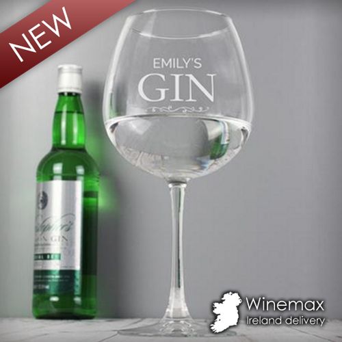 personalised gin gift glass for her
