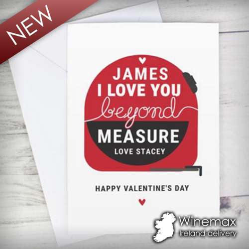measuring tape valentines gift card