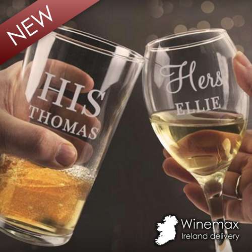 Name Engraved Wine and Tumbler Gift set
