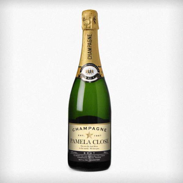 Modal Additional Images for Personalised Authentic Star Champagne