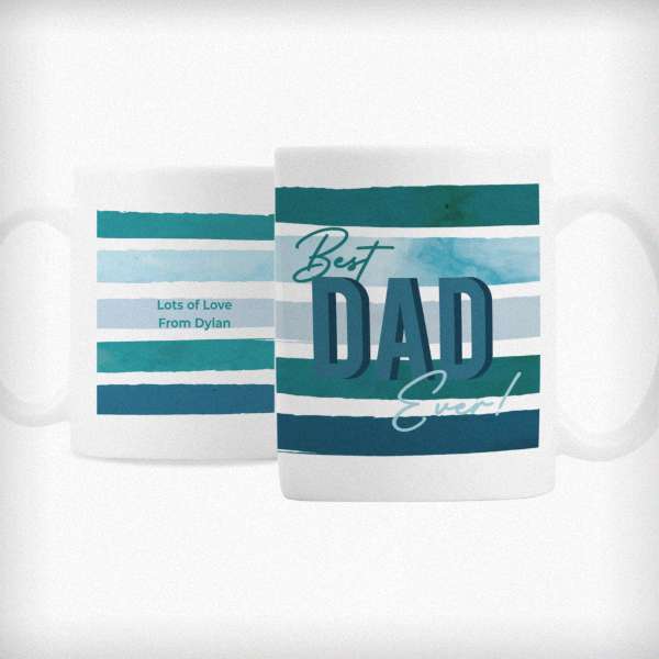 Modal Additional Images for Personalised Best Dad Ever Mug