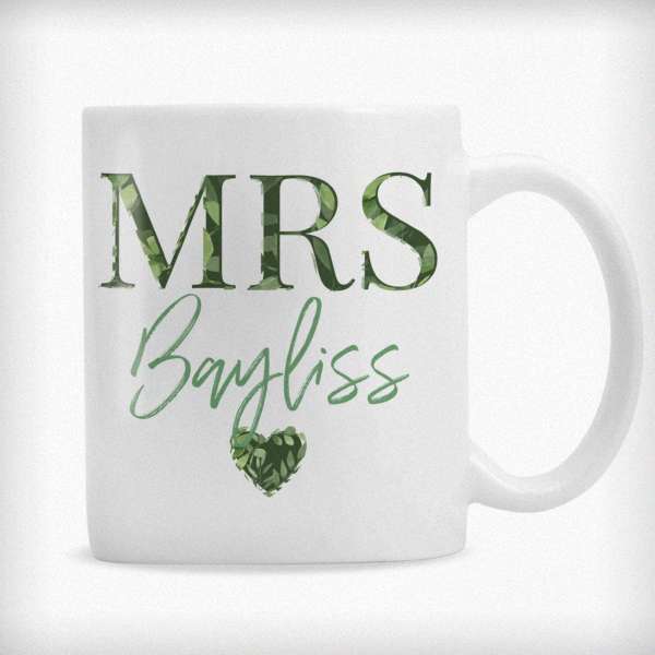 (image for) Personalised Mrs Foliage Mug - Click Image to Close