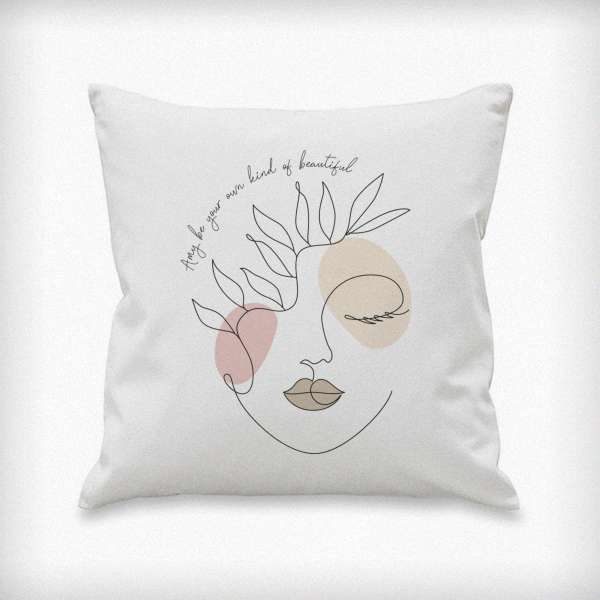 (image for) Personalised Grace Fine Line Cushion - Click Image to Close