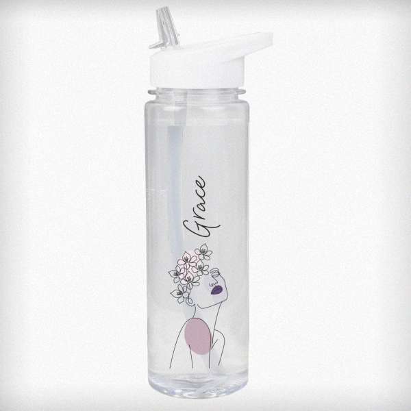(image for) Personalised Natalia Fine Line Drinks Bottle - Click Image to Close