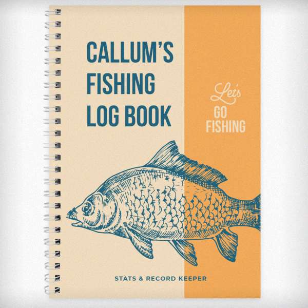 Modal Additional Images for Personalised A5 Fishing Log Book