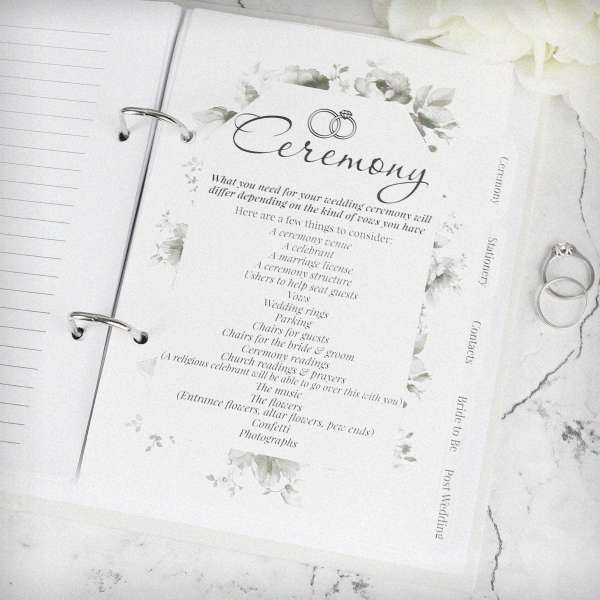 Modal Additional Images for Personalised Autumnal Wedding Planner