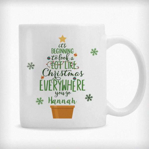 Modal Additional Images for Personalised Its Beginning To Look A Lot Like Xmas Mug