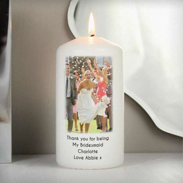 Modal Additional Images for Personalised Photo Upload Pillar Candle