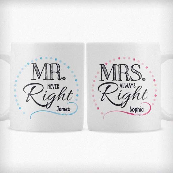 Modal Additional Images for Personalised Mr & Mrs Mug Set