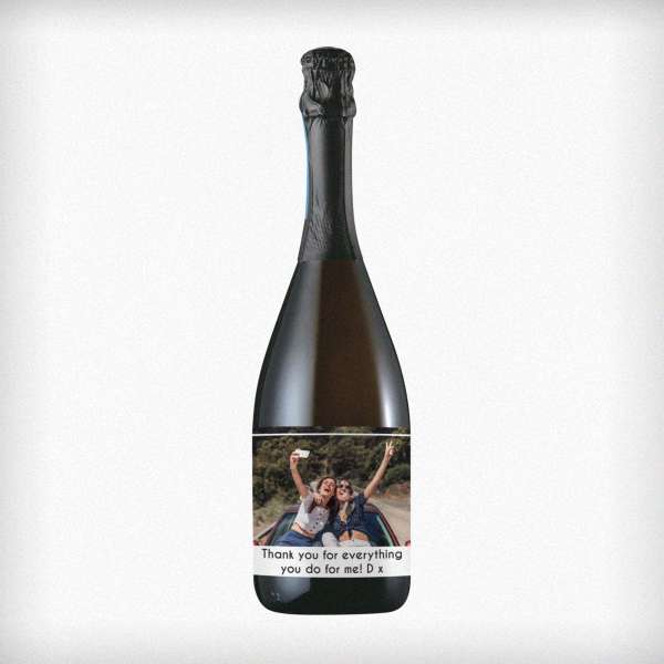 Modal Additional Images for Personalised Photo Upload Bottle of Prosecco