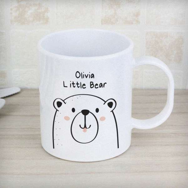 (image for) Personalised Little Bear Plastic Mug - Click Image to Close