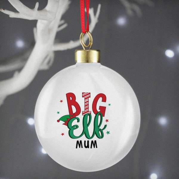Modal Additional Images for Personalised Big Elf Bauble