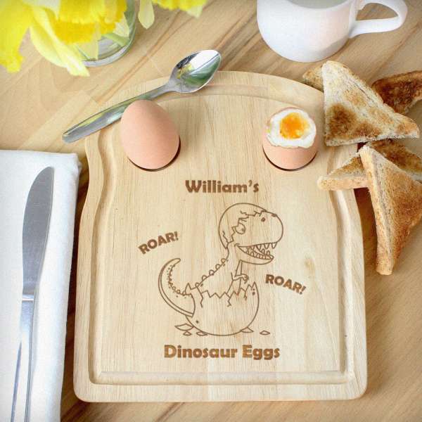 (image for) Personalised Dinosaur Egg & Toast Board - Click Image to Close