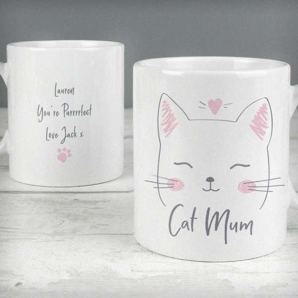 Modal Additional Images for Personalised Cat Mum Mug