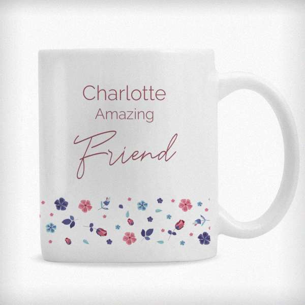 (image for) Personalised Amazing Floral Mug - Click Image to Close