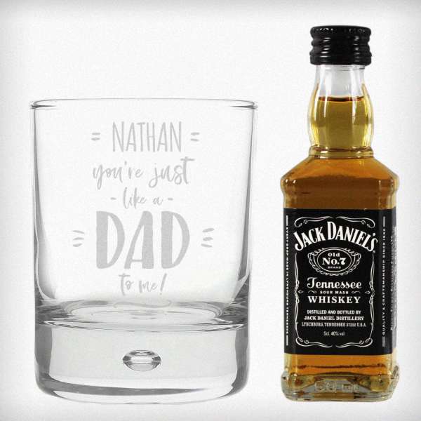 Modal Additional Images for Personalised Just Like A Dad To Me Whisky Set