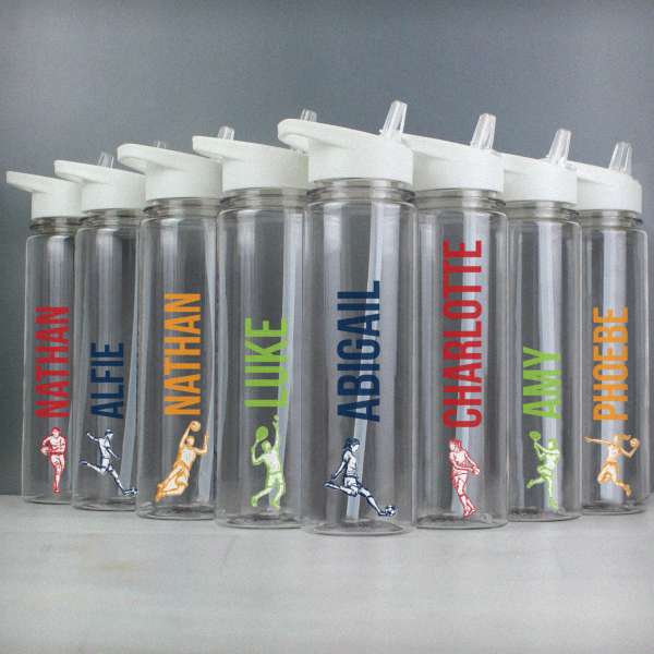 Modal Additional Images for Personalised Sports Name Only Water Bottle