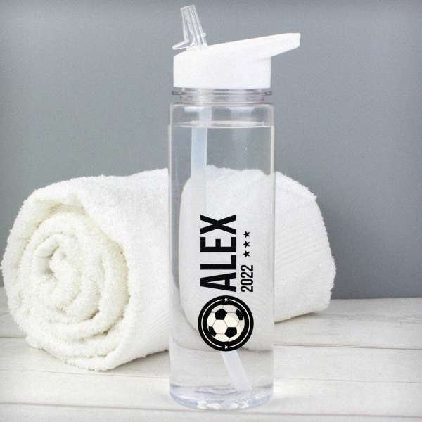 (image for) Personalised Football Badge Water Bottle - Click Image to Close