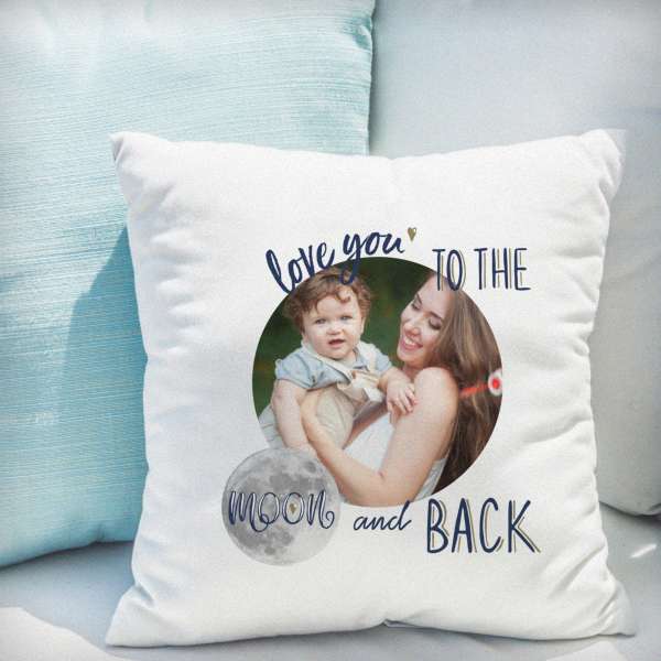 Modal Additional Images for Personalised Moon & Back Photo Upload Cushion