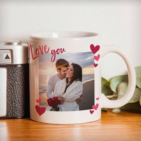 (image for) Personalised Love You Photo Upload Mug - Click Image to Close