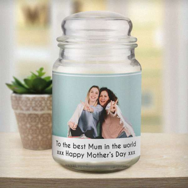 Modal Additional Images for Personalised Photo Upload Scented Jar Candle