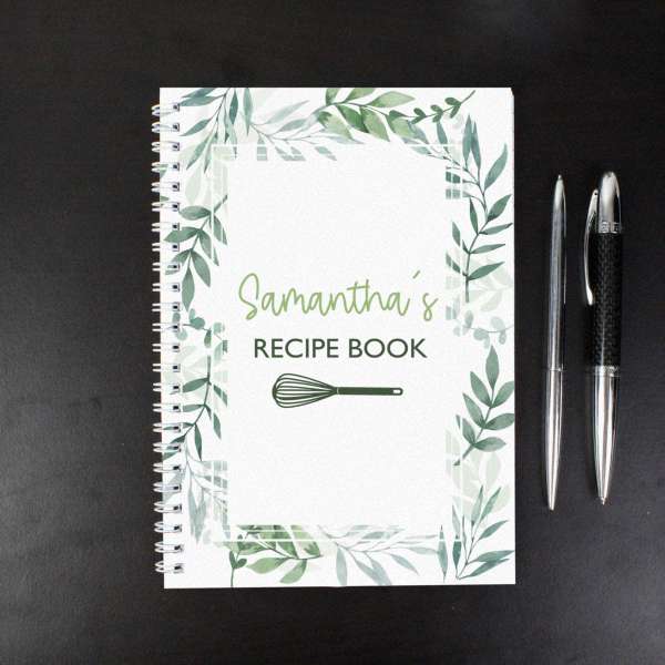 (image for) Personalised Botanical A4 Recipe Book Journal - Click Image to Close