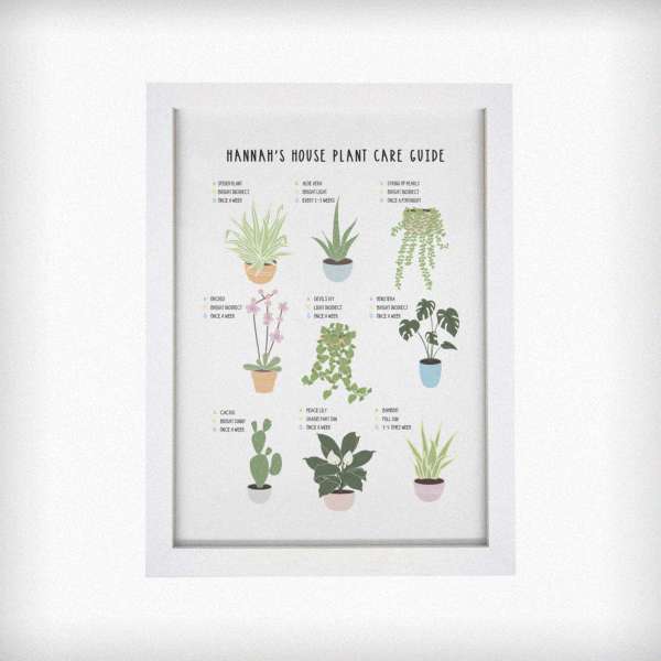 Modal Additional Images for Personalised Plants Guide White A4 Framed Print