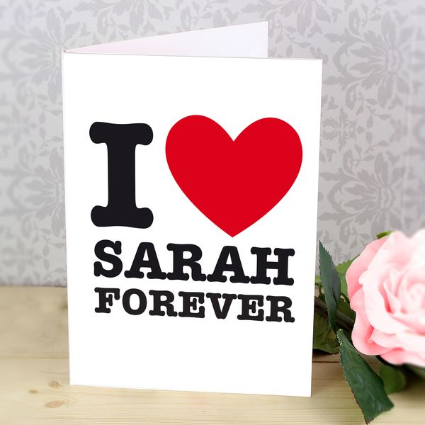 (image for) Personalised I HEART Card - Click Image to Close