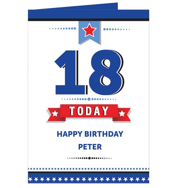 (image for) Personalised Birthday Star Card - Click Image to Close
