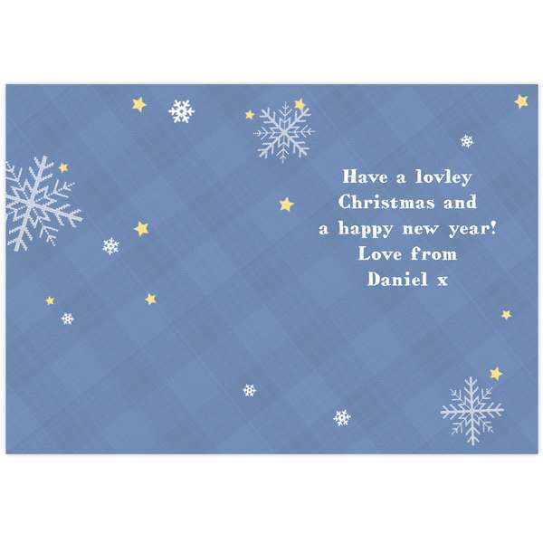Modal Additional Images for Personalised Tartan Santa Card