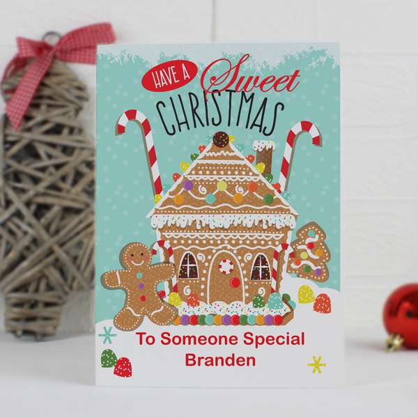 Modal Additional Images for Personalised Gingerbread House Card