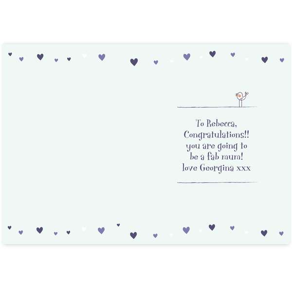 Modal Additional Images for Personalised Baby Shower Umbrella Card