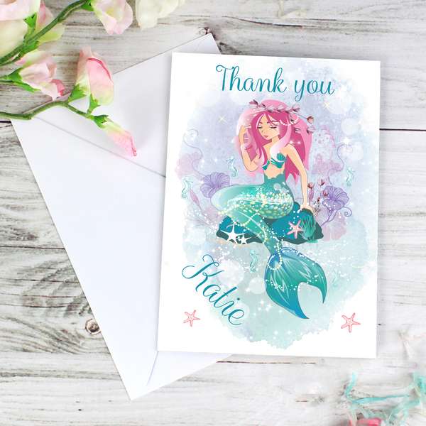(image for) Personalised Mermaid Card - Click Image to Close