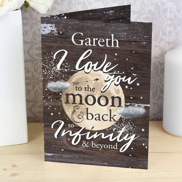 Modal Additional Images for Personalised To the Moon & Infinity... Card
