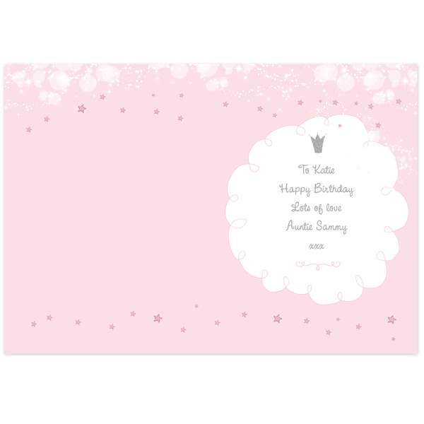(image for) Personalised Fairy Princess Card - Click Image to Close