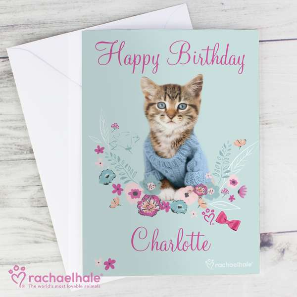 Modal Additional Images for Personalised Rachael Hale Cute Kitten Card