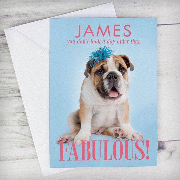 Modal Additional Images for Personalised Rachael Hale Fabulous Birthday Card